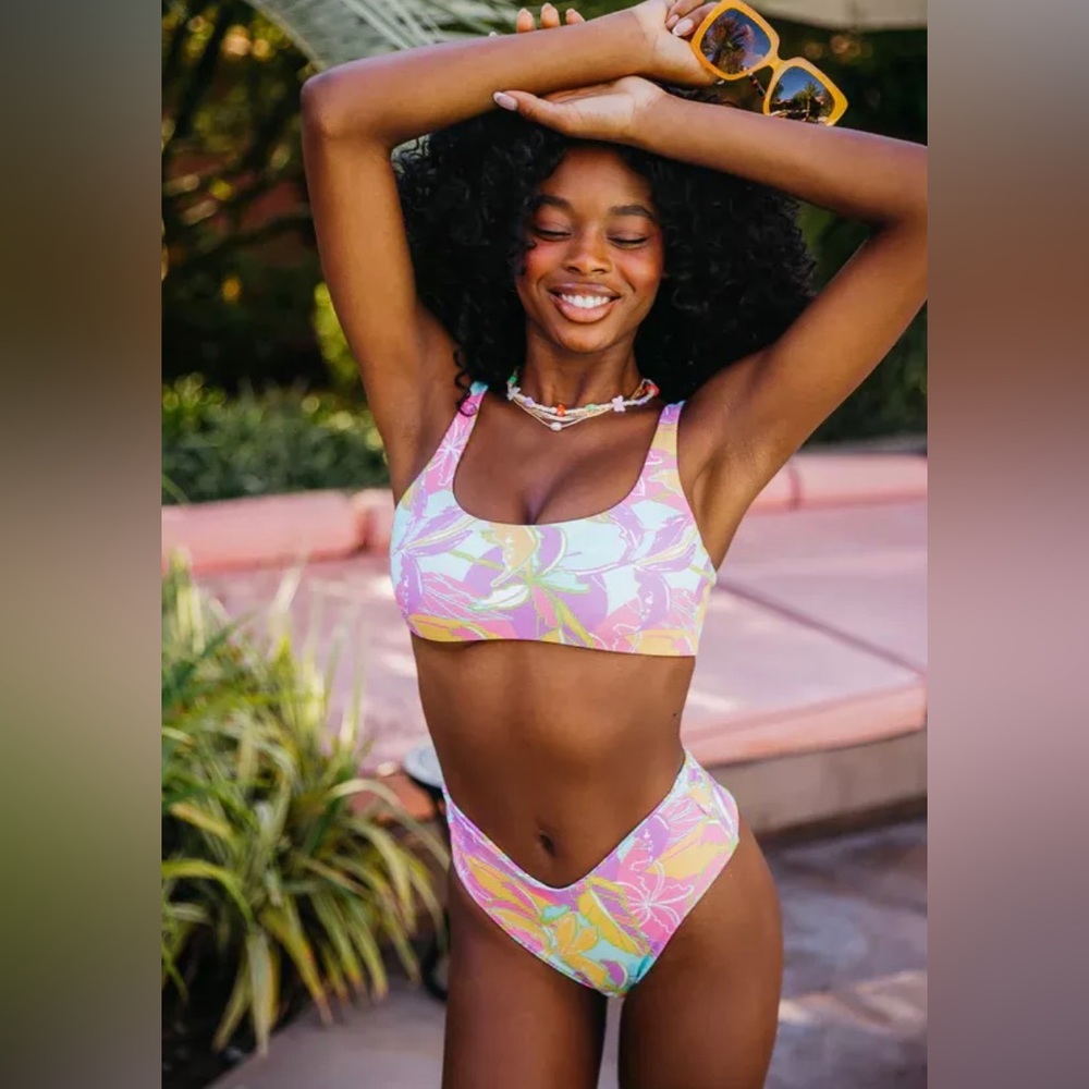 Skatie Melly XS Bottom - Palm Springs Print - NWT